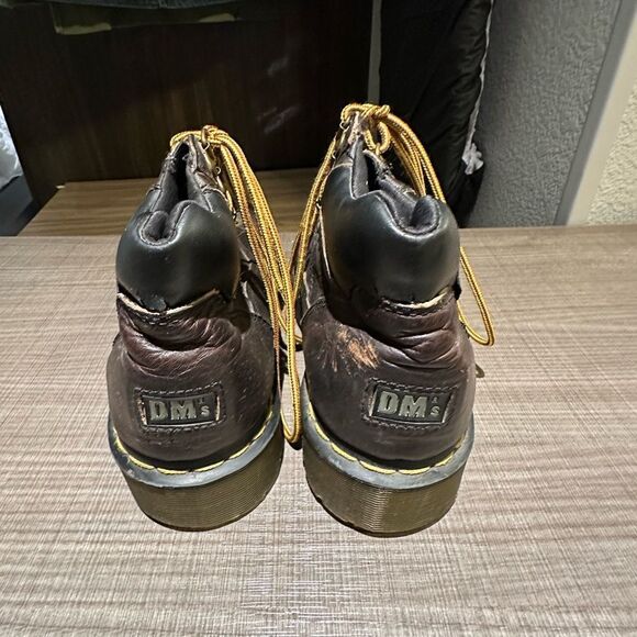 Brown Leather Men's Doc Martens Boots - Picture 2 of 5